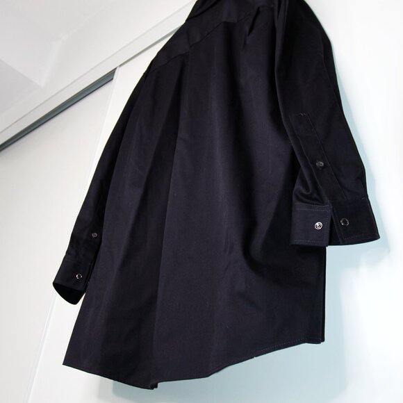 BNWT AW19 ACNE STUDIOS OVERSIZED NAVY SHIRT JACKET 46 - Picture 7 of 13